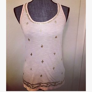 Rose Gold Bling Embellished Tank